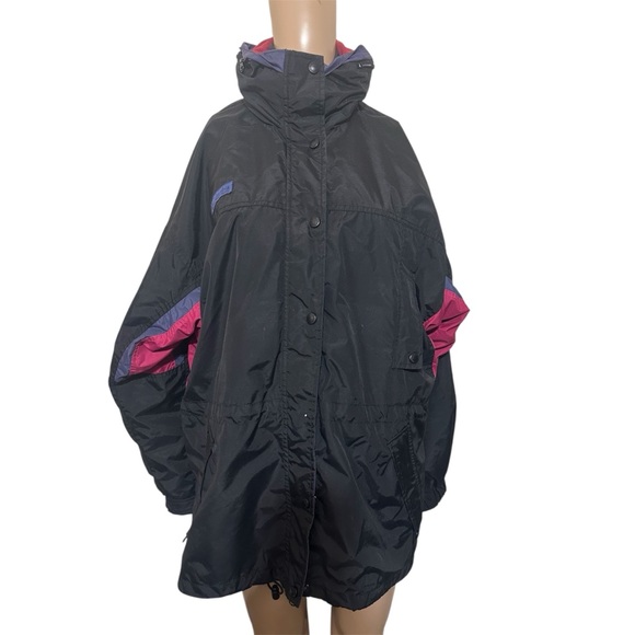 Columbia vintage Women's Black and Purple Ski Jacket size l - Picture 3 of 5